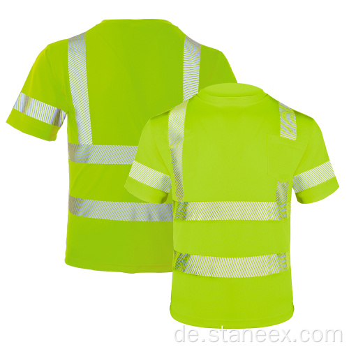 Atmungsfreie Sicherheitsreflektierband Bauarbeiterhemd Hemd